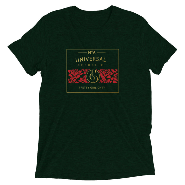 S/C Short-Sleeve Unisex Tri-Blend T-shirt Universal Gold