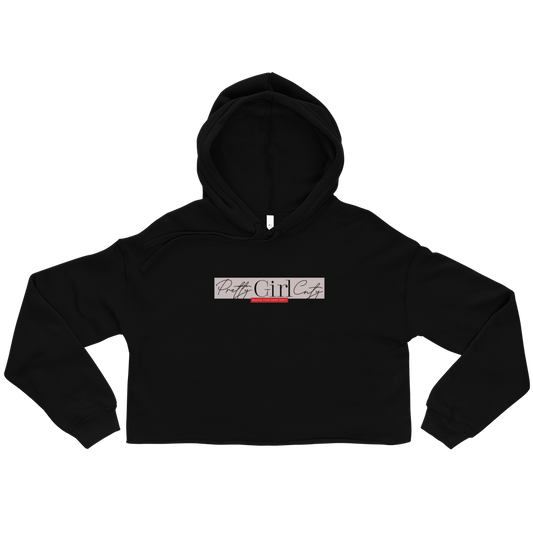 S/C Crop Hoodie Pretty Pink Rectangle