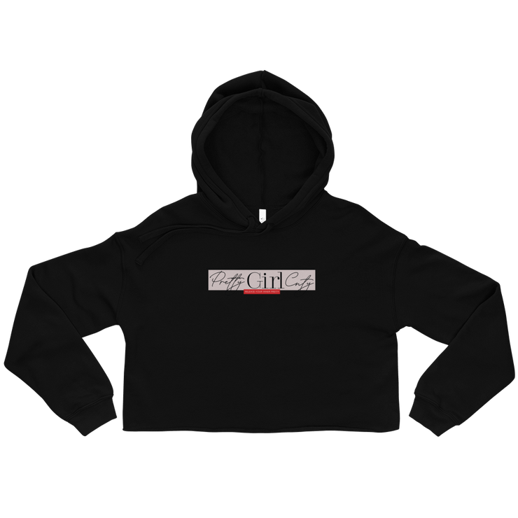 S/C Crop Hoodie Pretty Pink Rectangle