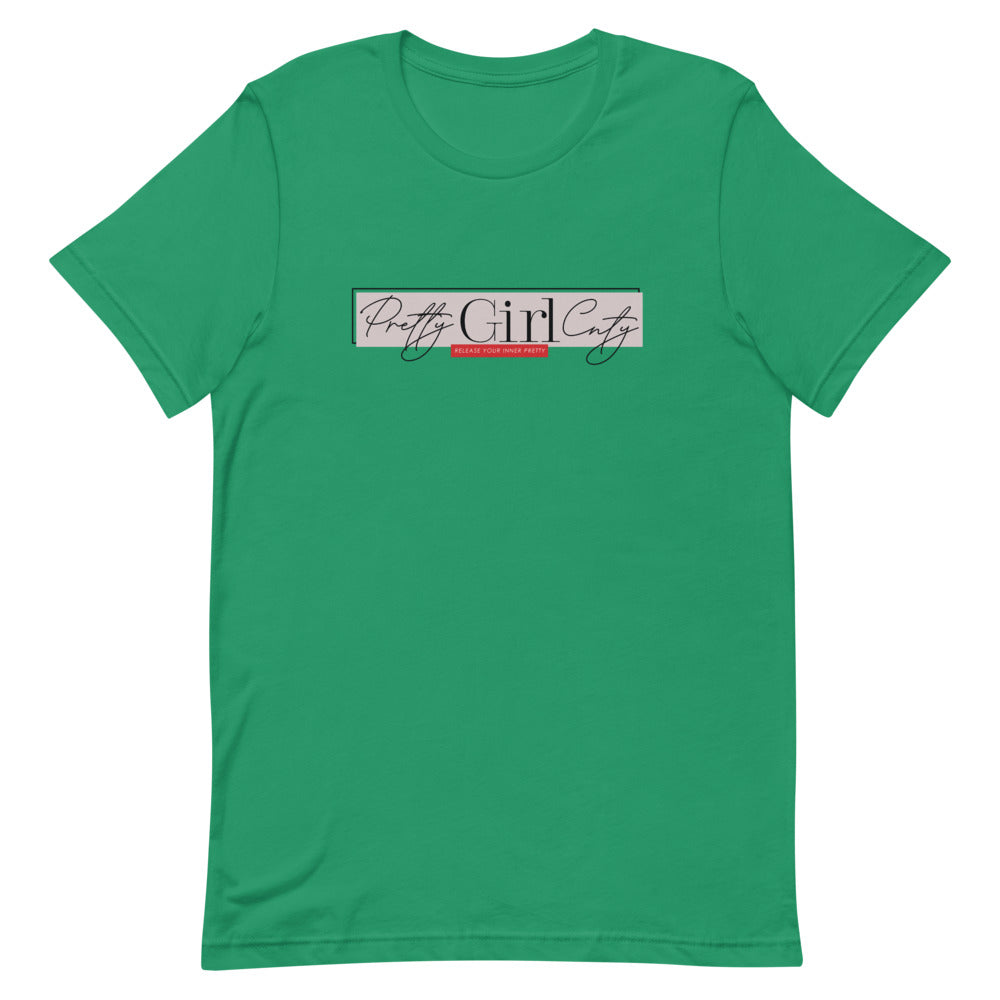 S/C Short-Sleeve Unisex T-Shirt Pretty Pink Rectangle