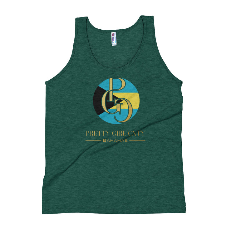 G/C Unisex Tri-Blend Tank Top Bahamas Gold