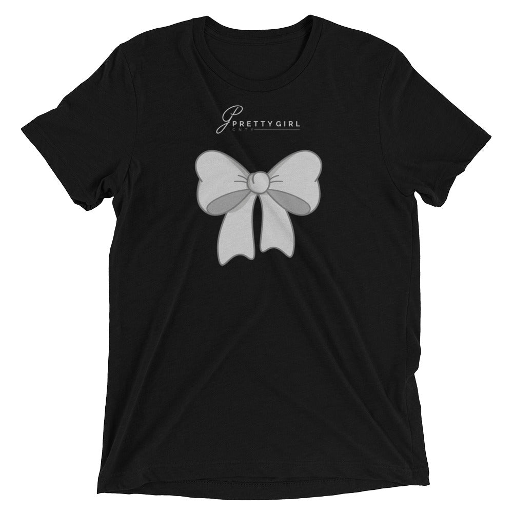 B/C Short-Sleeve Unisex Tri-Blend T-shirt Bow Light Grey