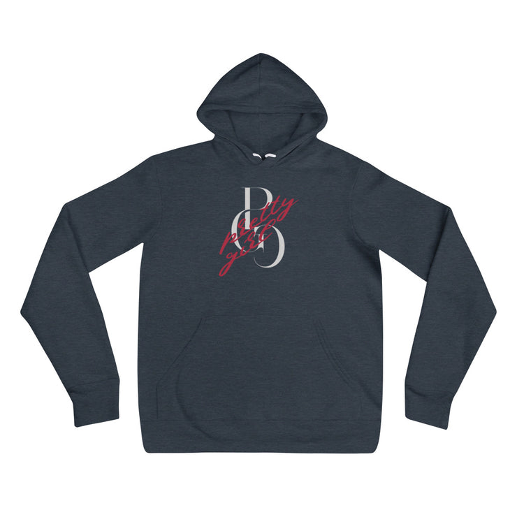S/C Unisex Hoodie Vandal Logo Silver
