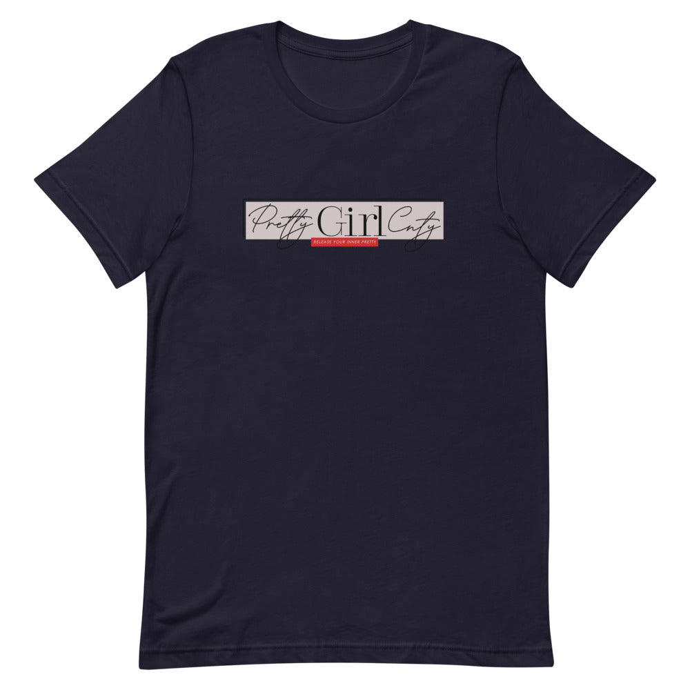 S/C Short-Sleeve Unisex T-Shirt Pretty Pink Rectangle