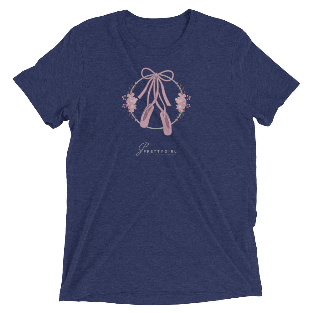 B/C Short-Sleeve Unisex Tri-Blend T-shirt Ballet Shoes LT