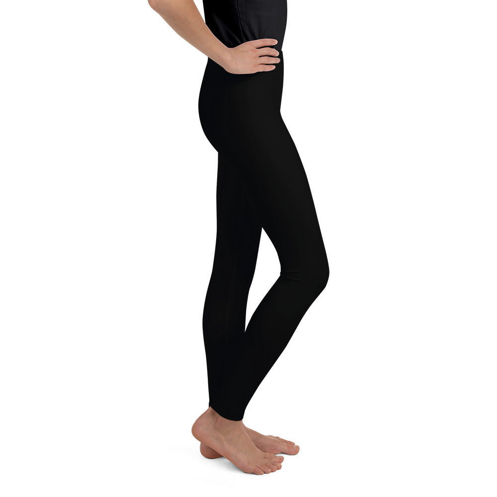 B/C Junior Black Leggings Bow Light Grey
