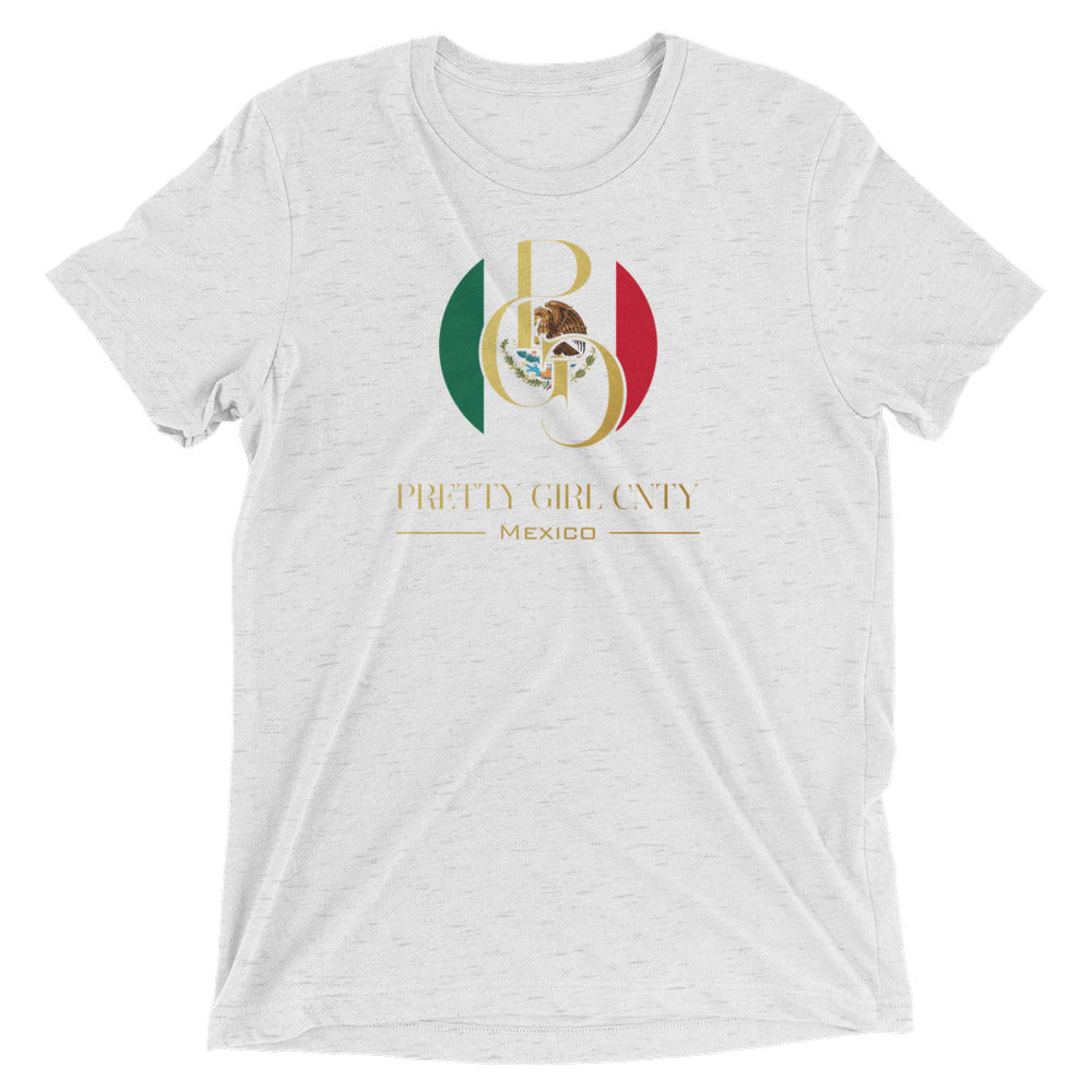 G/C Short-Sleeve Unisex Tri-Blend T-shirt Mexico Gold