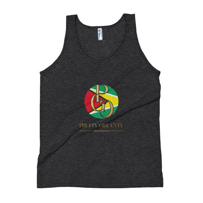 G/C Unisex Tri-Blend Tank Top Guyana Gold