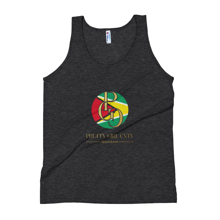 G/C Unisex Tri-Blend Tank Top Guyana Gold