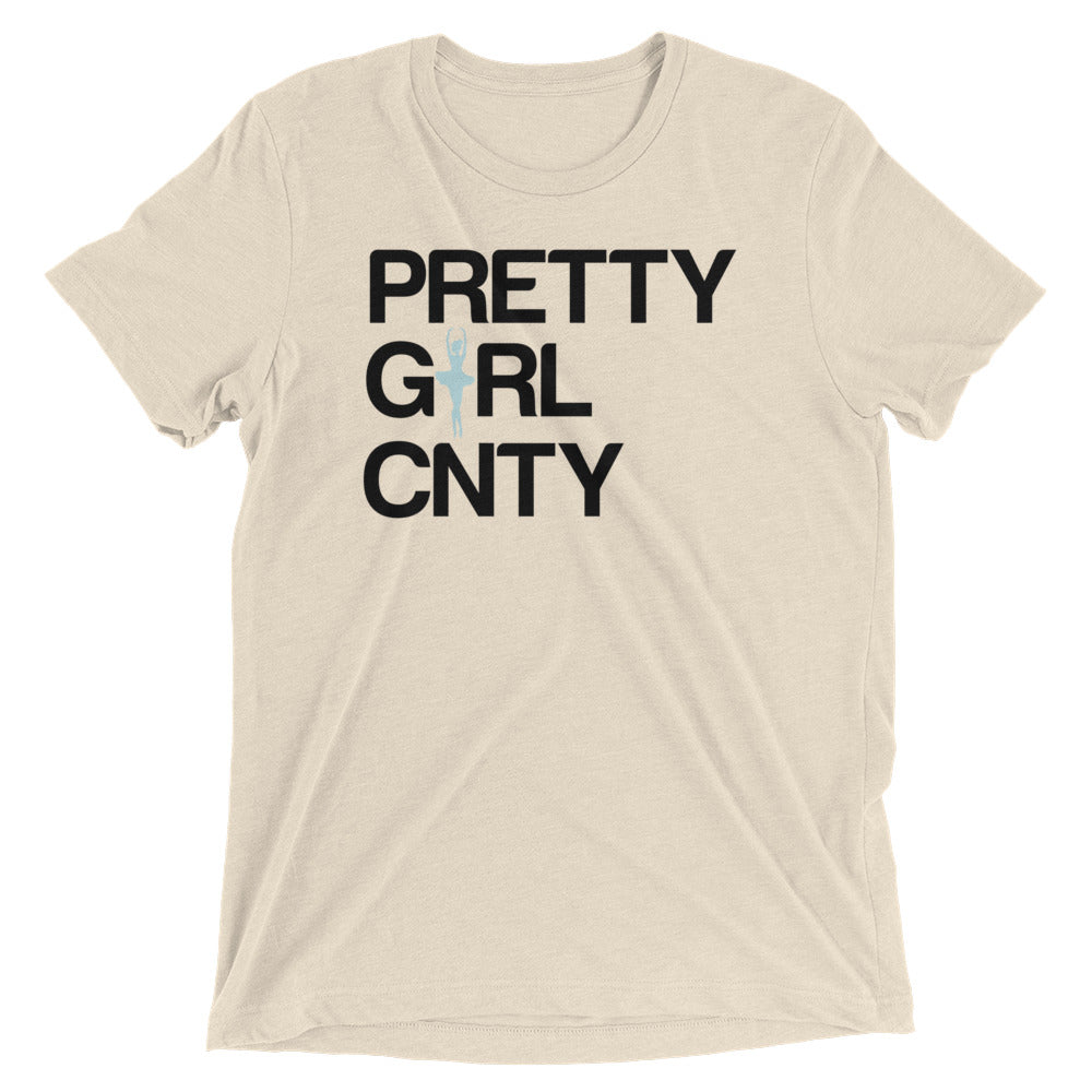 B/C Short-Sleeve Unisex Tri-Blend T-shirt Ballerina Text Black