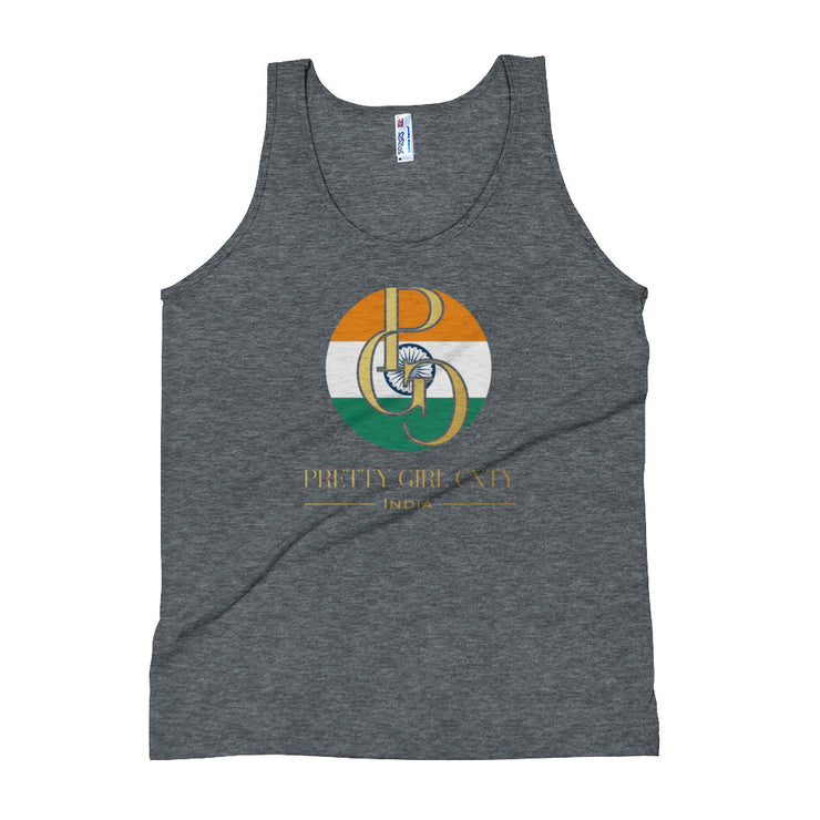 G/C Unisex Tri-Blend Tank Top India Gold