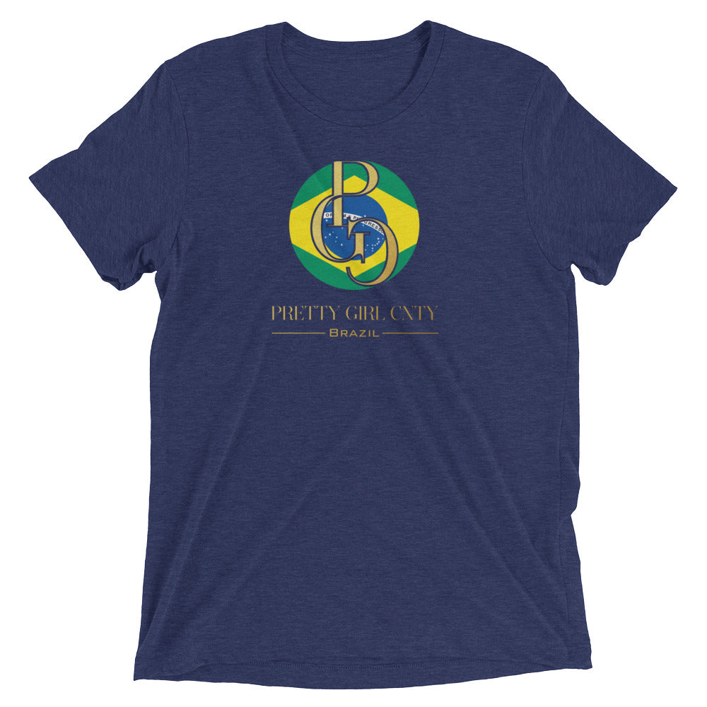G/C Short-Sleeve Unisex Tri-Blend T-shirt Brazil Gold