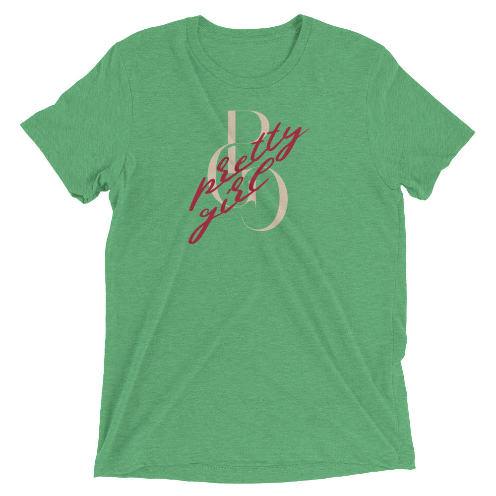 S/C Short-Sleeve Unisex Tri-Blend T-shirt Vandal Logo Beige