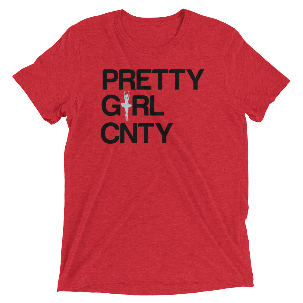 B/C Short-Sleeve Unisex Tri-Blend T-shirt Ballerina Text Black