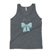 B/C Unisex Tri-Blend Tank Top Bow Light Blue