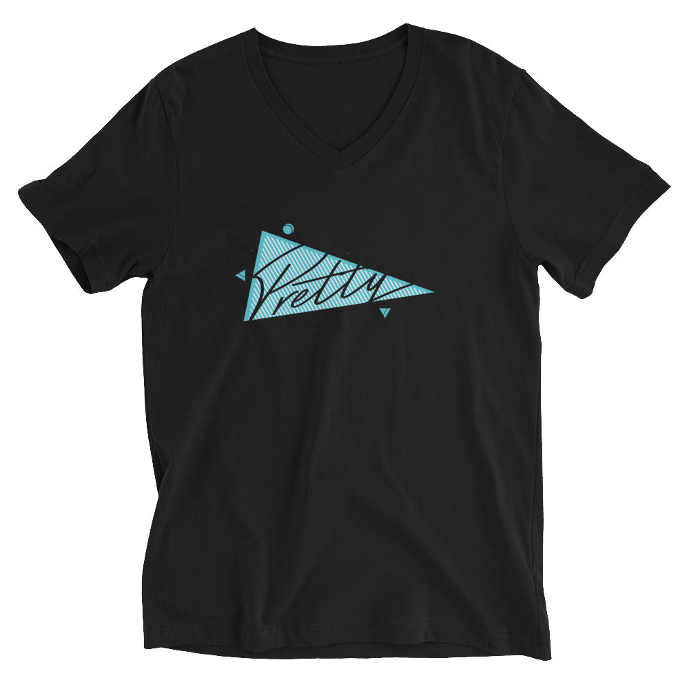 B/C Unisex Short Sleeve V-Neck T-Shirt Triangle of Pretty