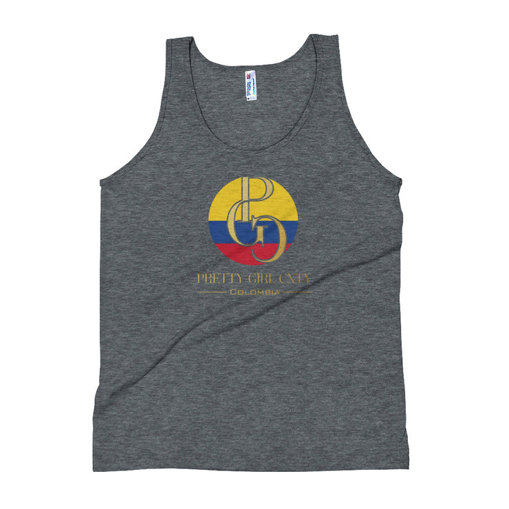 G/C Unisex Tri-Blend Tank Top Colombia Gold