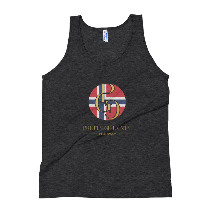 G/C Unisex Tri-Blend Tank Top Norway Gold