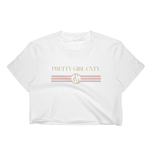 S/C Women’s Crop Tee Stripes Pink
