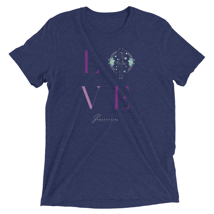 B/C Short-Sleeve Unisex Tri-Blend T-shirt Love Logo LT