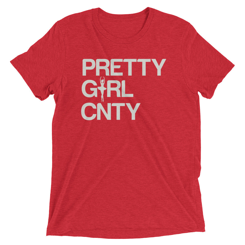B/C Short-Sleeve Unisex Tri-Blend T-shirt Ballerina Text White