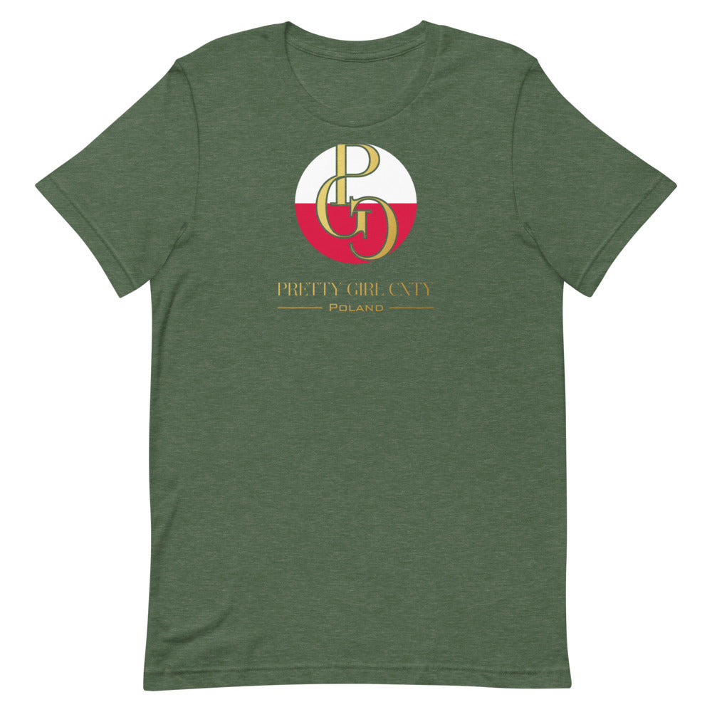 G/C Short-Sleeve Unisex T-shirt Poland Gold