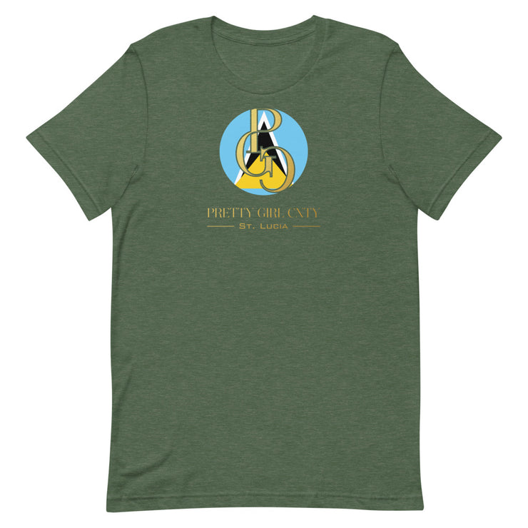 G/C Short-Sleeve Unisex T-shirt St. Lucia Gold