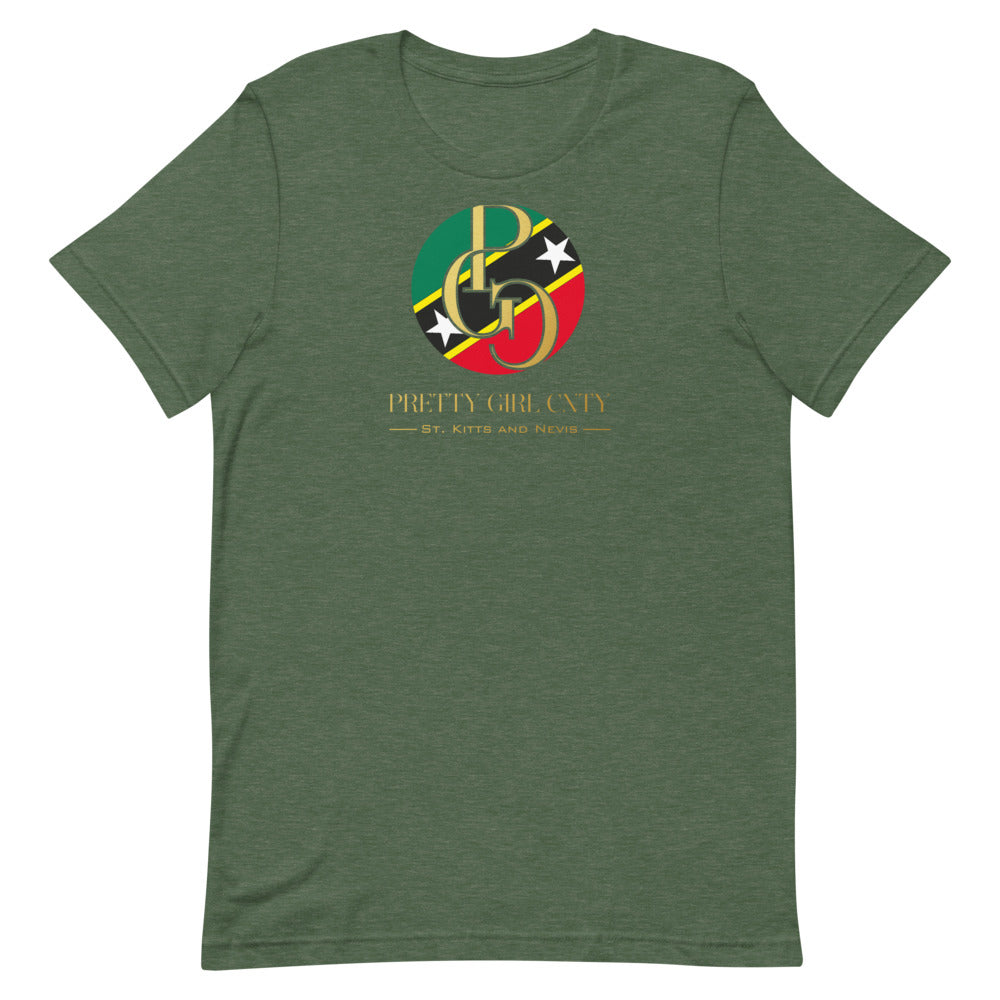 G/C Short-Sleeve Unisex T-shirt St.kitts And Nevis Gold