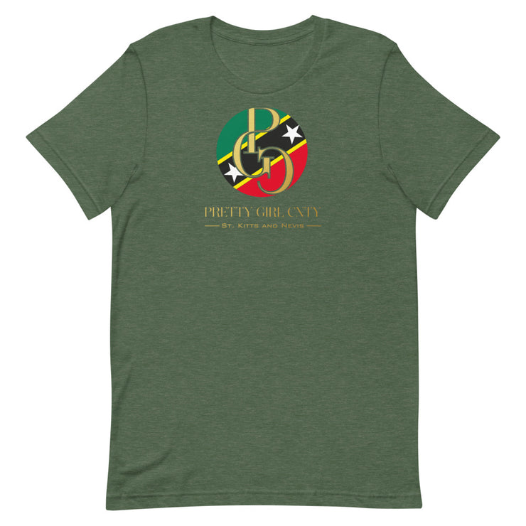 G/C Short-Sleeve Unisex T-shirt St.kitts And Nevis Gold
