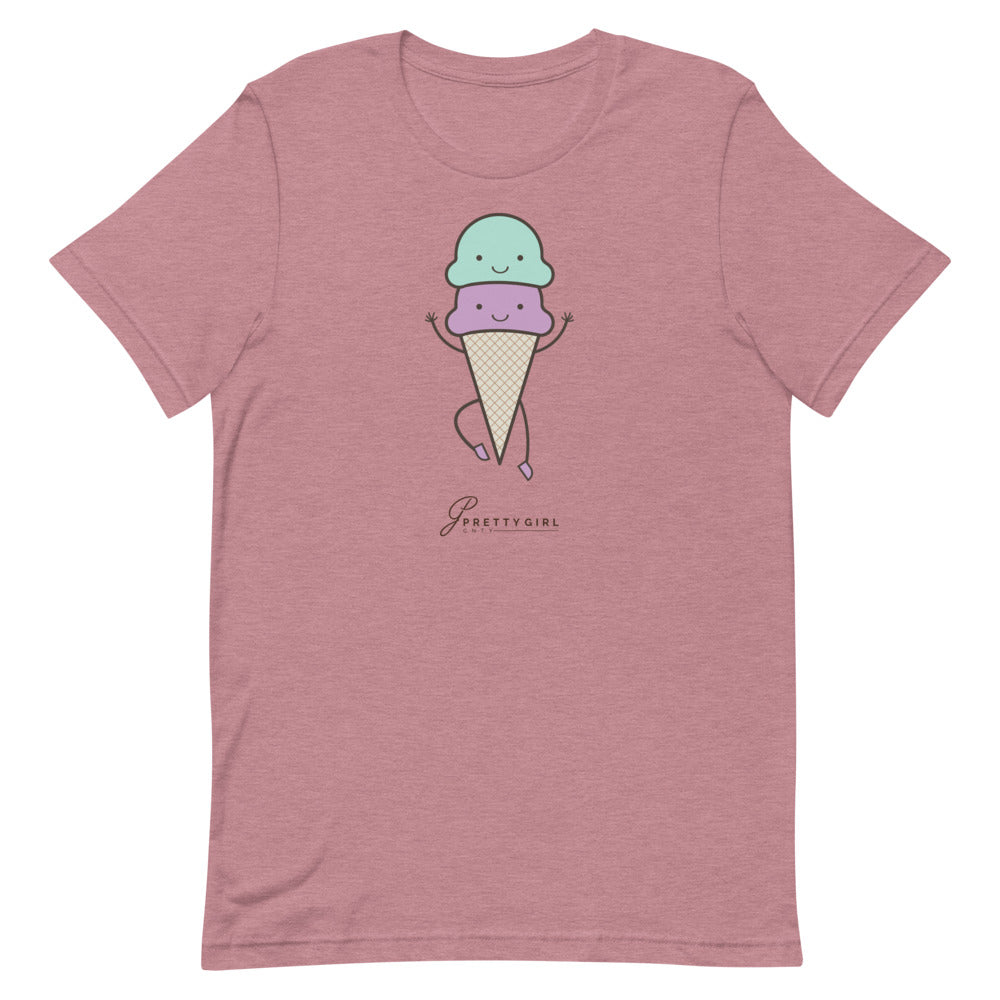 B/C Short-Sleeve Unisex T-shirt Cartoon Ice Cream