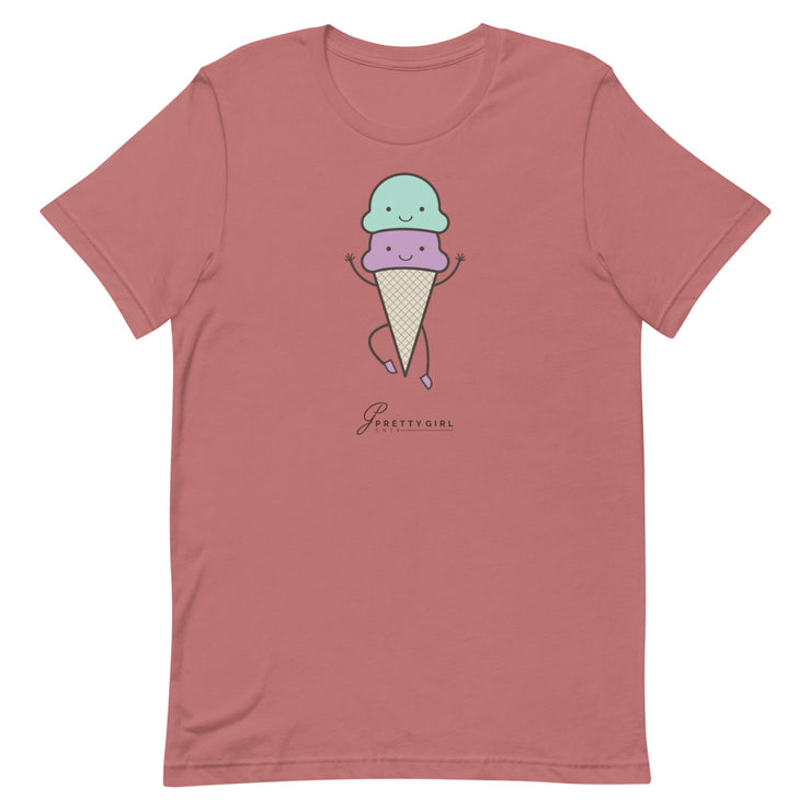 B/C Short-Sleeve Unisex T-shirt Cartoon Ice Cream