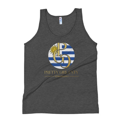 G/C Unisex Tri-Blend Tank Top Uruguay Gold