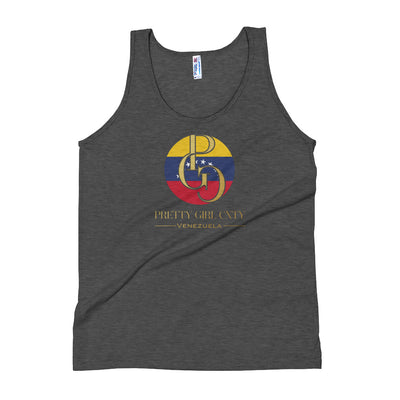 G/C Unisex Tri-Blend Tank Top Venezuela Gold