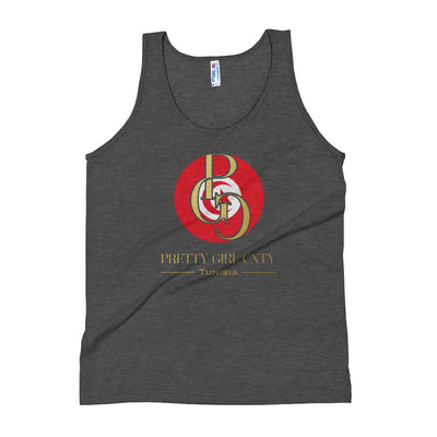 G/C Unisex Tri- Blend Tank Top Tunisia Gold