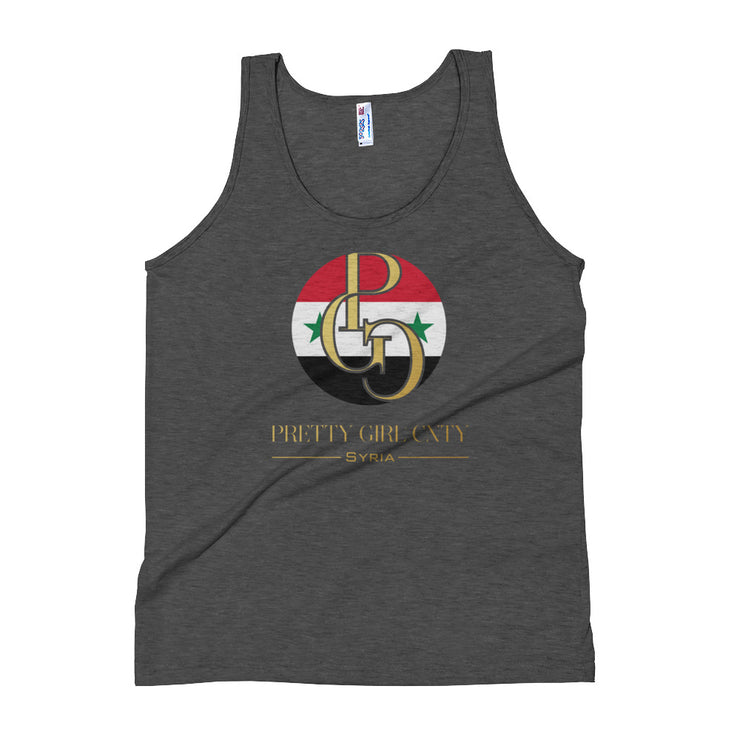 G/C Unisex Tri- Blend Tank Top Syria Gold