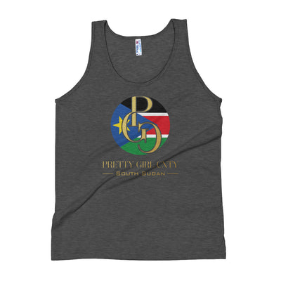 G/C Unisex Tri-Blend Tank Top South Sudan Gold