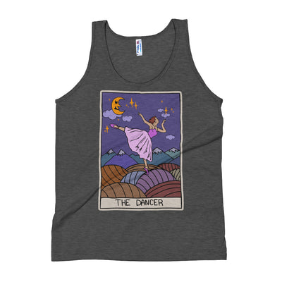 S/C Unisex Tri-Blend Tank Top Dancer Tarot Card