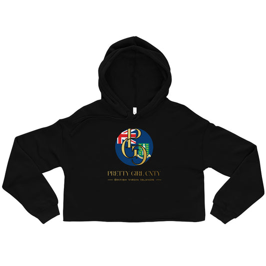 G/C Women’s Crop Hoodie British Virgin Islands Gold