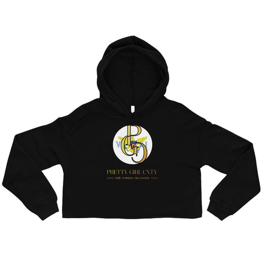 G/C Women’s Crop Hoodie U.S. Virgin Islands Gold