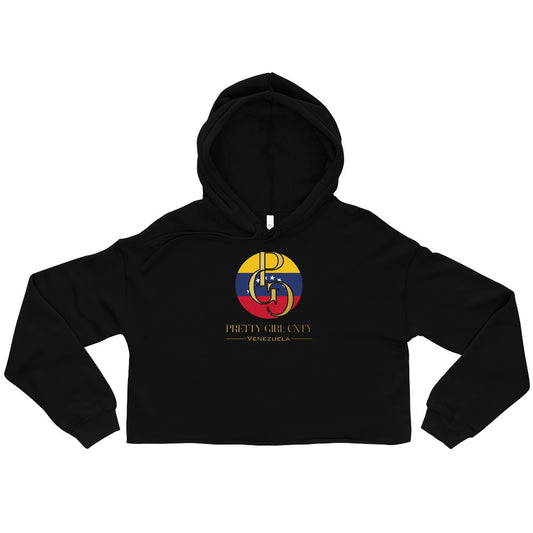 G/C Women's Crop Hoodie Venezuela Gold