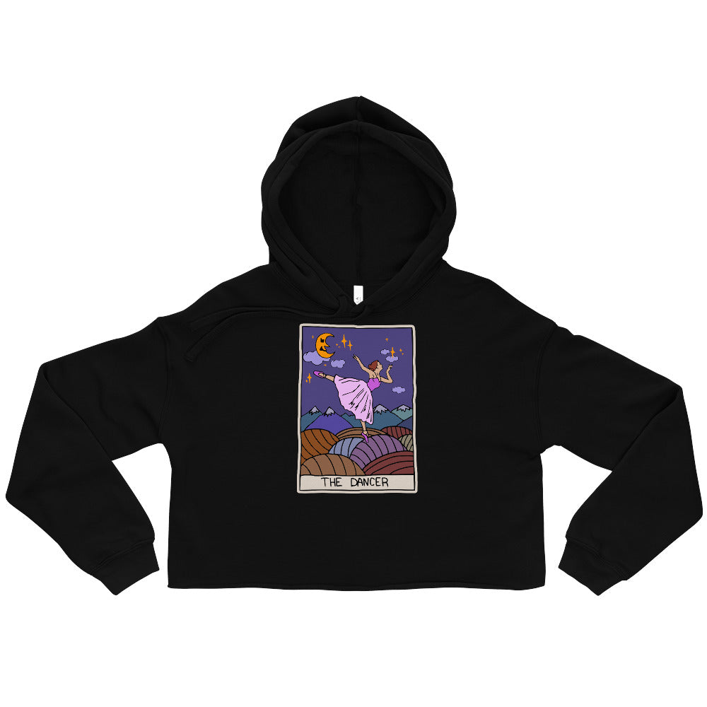 S/C Women's Crop Hoodie Dancer Tarot Card