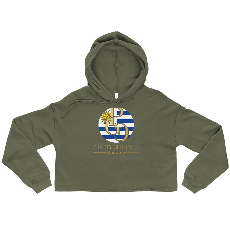 G/C Women's Crop Hoodie Uruguay Gold