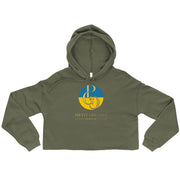 G/C Women's Crop Hoodie Ukraine Gold