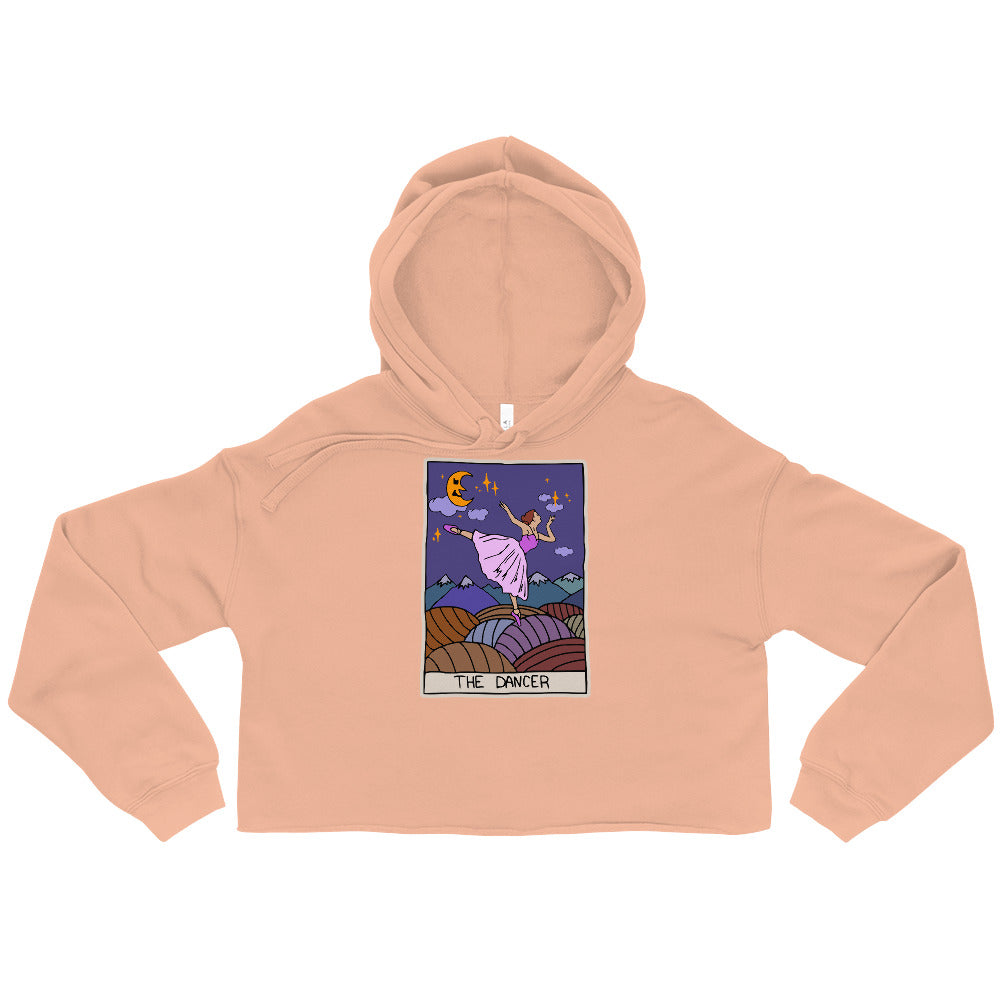 S/C Women's Crop Hoodie Dancer Tarot Card