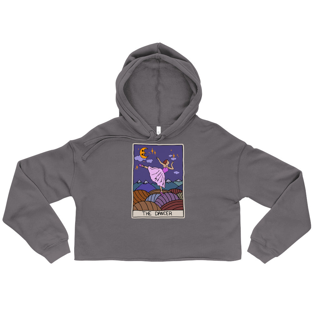 S/C Women's Crop Hoodie Dancer Tarot Card