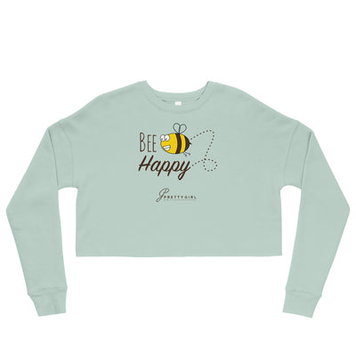 B/C Women’s Crop Sweatshirt Cartoon Bee