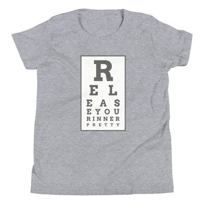 S/C Girl's T-Shirt Eye Chart Grey