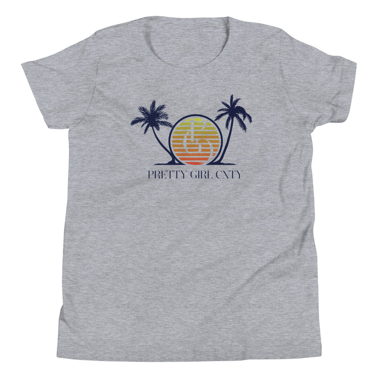 S/C Girl's T-Shirt Palm Tree