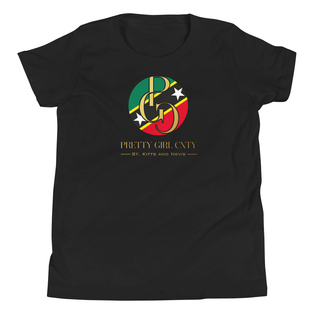 G/C Girl's T-Shirt St. Kitts And Nevis Gold