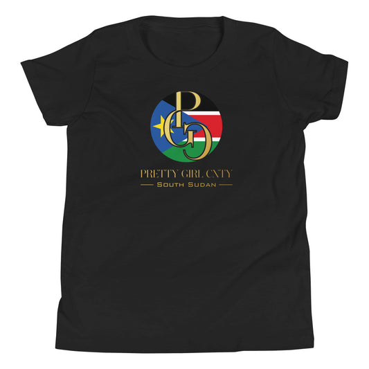 G/C Girl's T-Shirt South Sudan Gold
